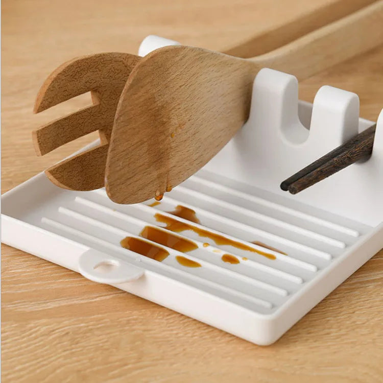 ZUSH - Spatula Rack Holder Pot Cover Storage Kitchen Utensils Rest