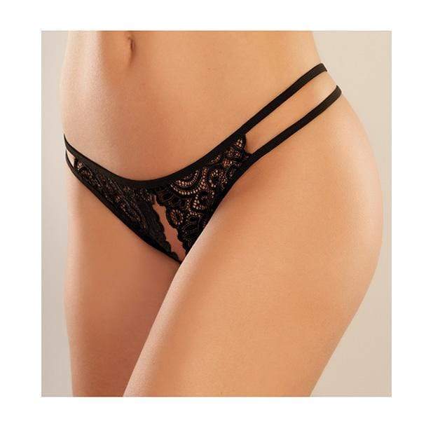 Allure Lingerie - Adore Lovestruck Panty O/S (Black) | Zush.sg