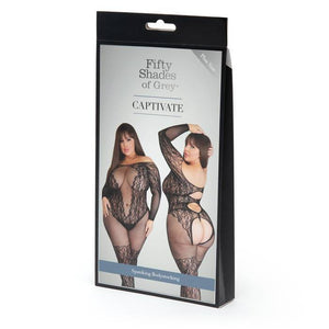 Fifty Shades of Grey - Captivate Spanking Bodystocking Costume Plus Size Queen (Black) Costumes 5060779230423 CherryAffairs