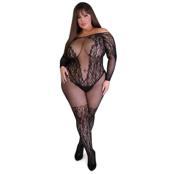 Fifty Shades of Grey - Captivate Spanking Bodystocking Costume Plus Size Queen (Black) Costumes 5060779230423 CherryAffairs