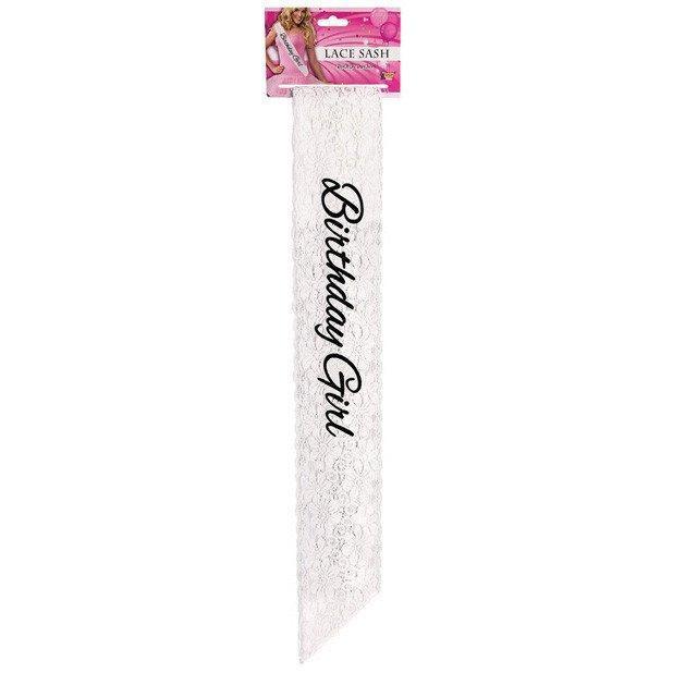 Forum Novelties - Birthday Girl Lace Sash (White) | Zush.sg