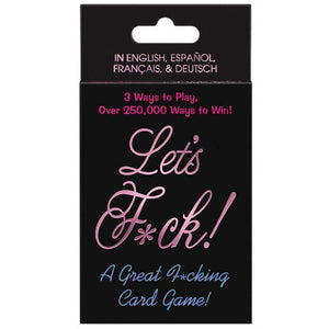 Kheper Games - Let's F*ck Card Game (Black) | Zush.sg