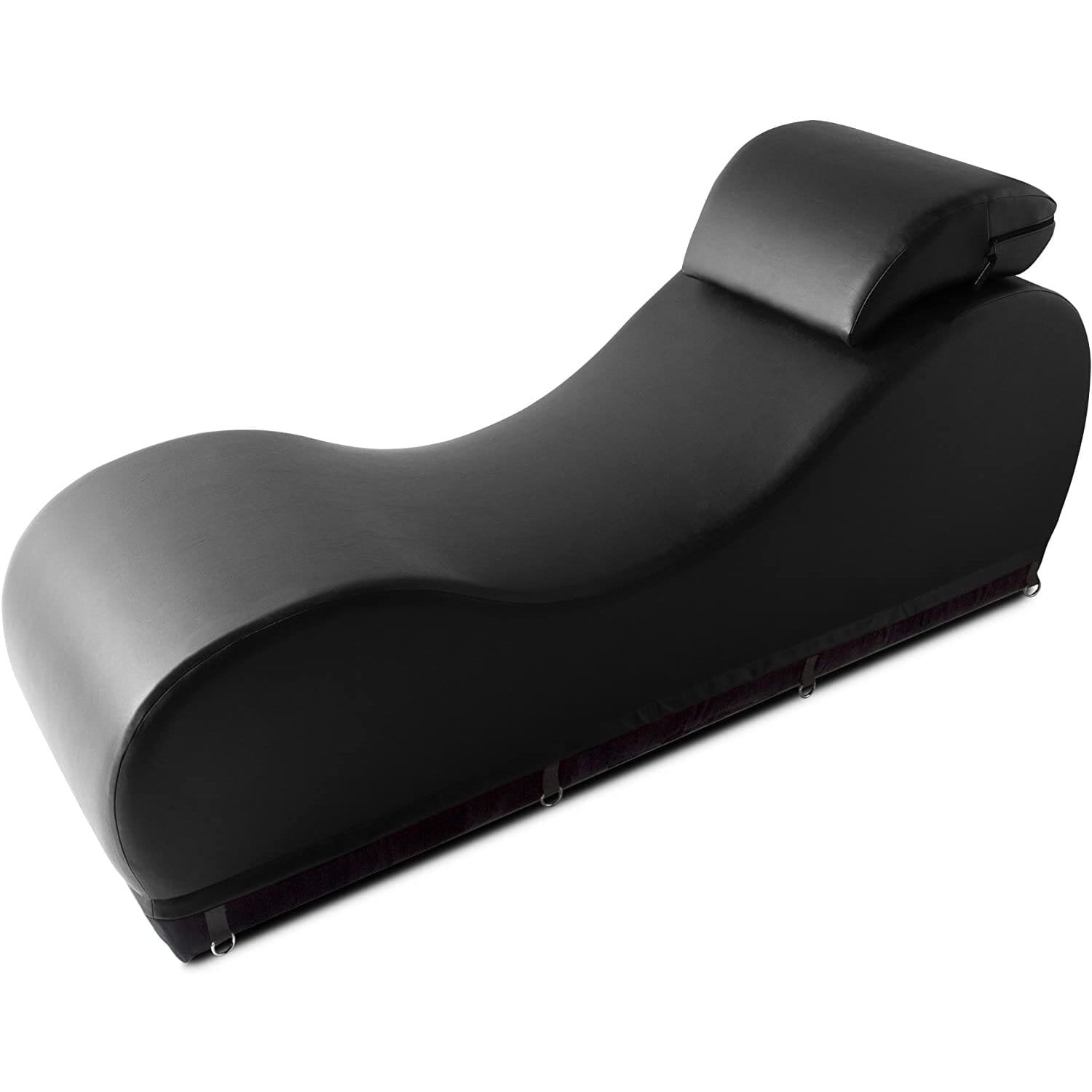 Liberator - Black Label Esse Chaise Faux Leather Claret Sex Furniture (Black) Sex Furnitures 324170101 CherryAffairs