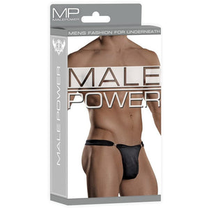 Male Power - Bong Clip Thong Underwear L/XL (Black) Gay Pride Underwear 845830048255 CherryAffairs