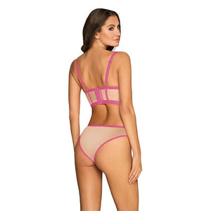 Obsessive - Nudelia 2 pcs Lingerie Set S/M (Pink) Lingerie Set 5901688231586 CherryAffairs