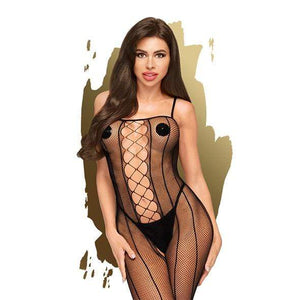 Penthouse - Drop Dead Tasty Criss Cross Crotchless Bodystocking Costume S-L (Black) Costumes 4061504005188 CherryAffairs