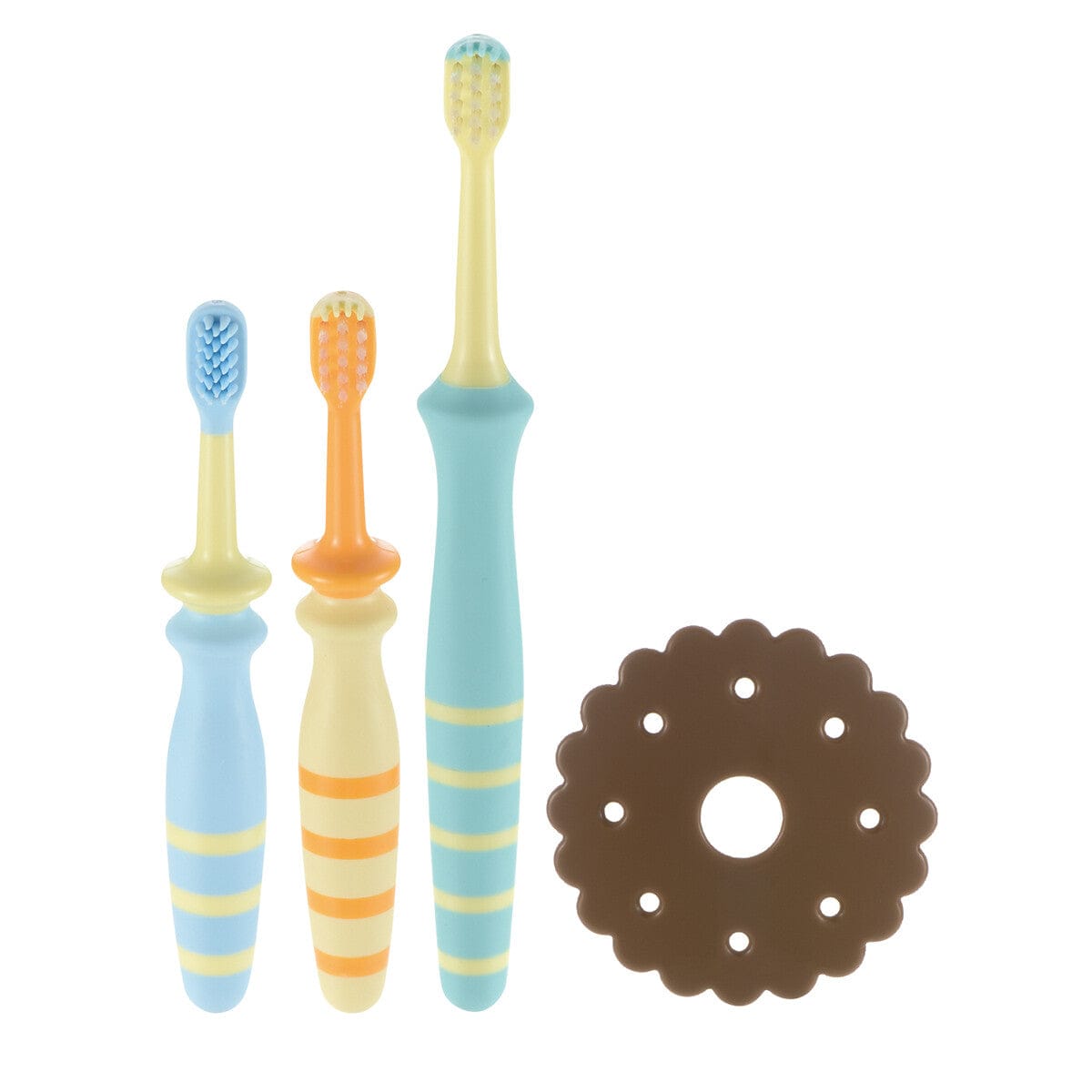 Richell - T.L.I Try Baby Toothbursh Set for Back Teeth (4 Pieces) Baby Toothbrush 4945680201179 CherryAffairs