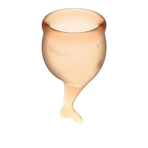 Satisfyer - Feel Secure Menstrual Cup Set (Orange) | Zush.sg