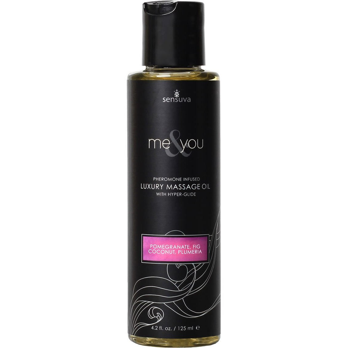 Sensuva - Me & You Pheromone-Infused Massage Oil 4.2 oz (with Pomegranate, Fig, Coconut and Plumeria) | Zush.sg