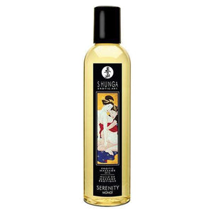 Shunga - Erotic Art Erotic Massage Oil Serenity Monoi 8.5oz Massage Oil 697309046084 CherryAffairs