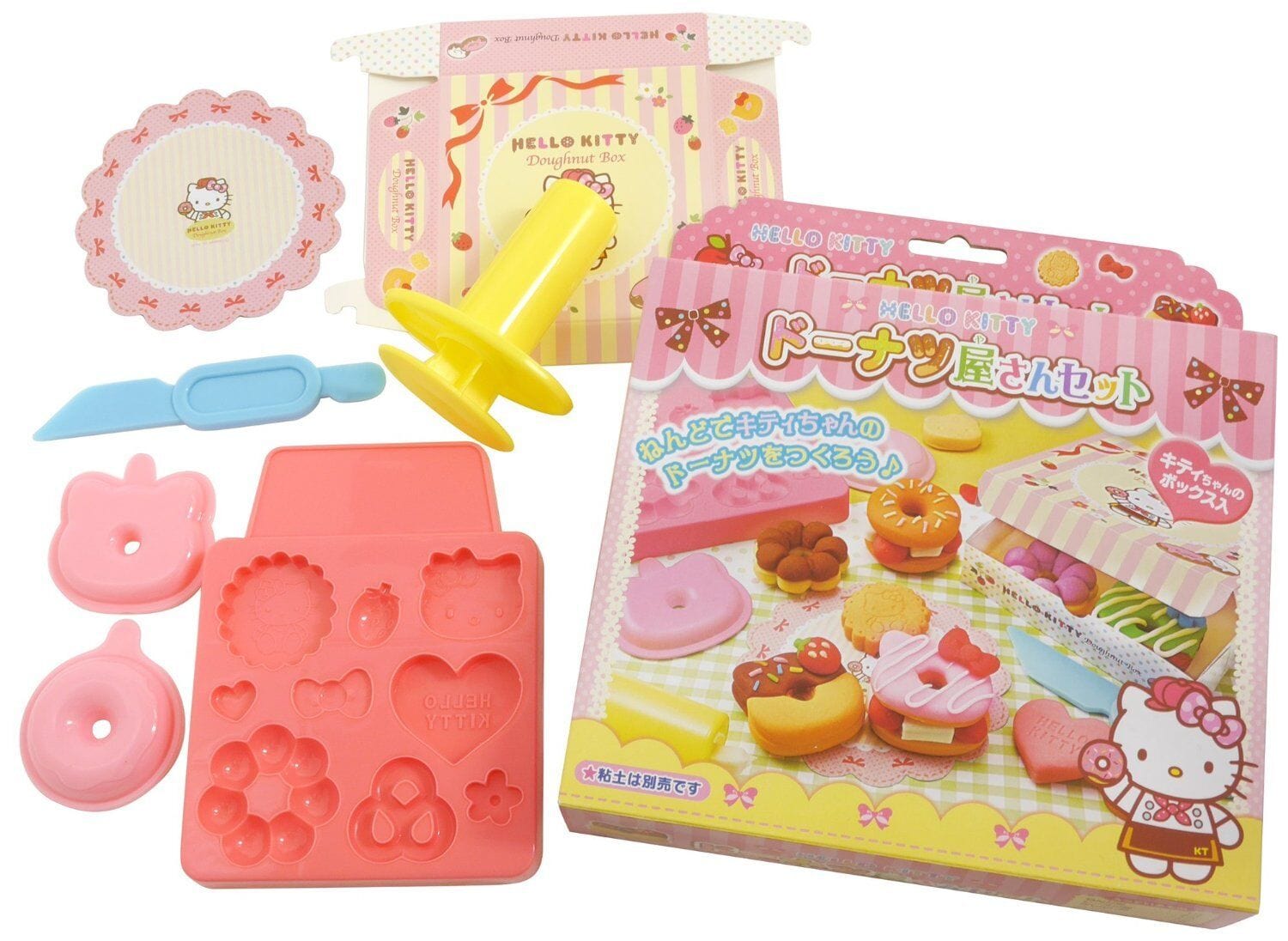 Silver Bird - Kincho Gintori Sangyo Hello Kitty Wheat Clay Mold Set Playdoh Mold CherryAffairs