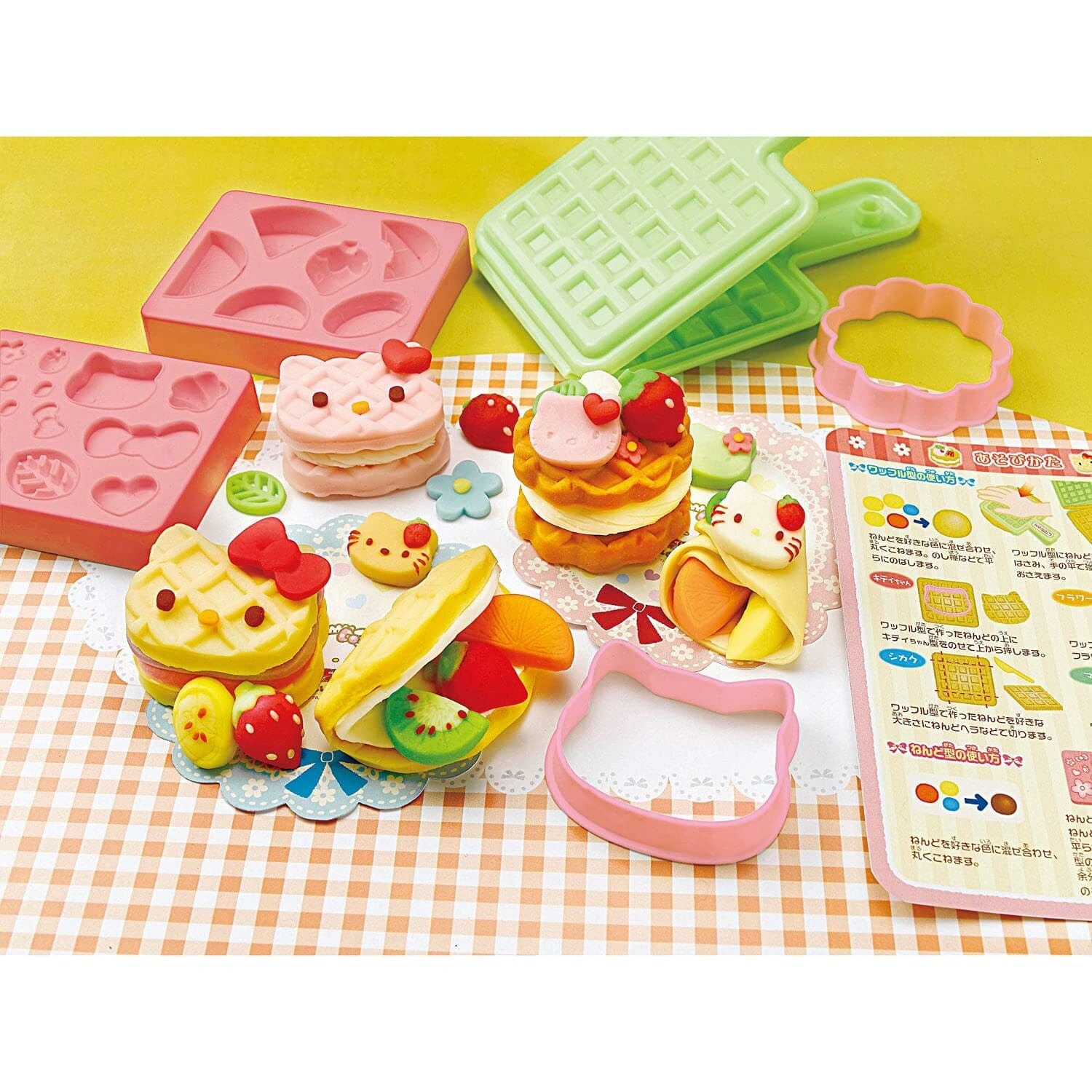 Silver Bird - Kincho Gintori Sangyo Hello Kitty Wheat Clay Mold Set Playdoh Mold CherryAffairs