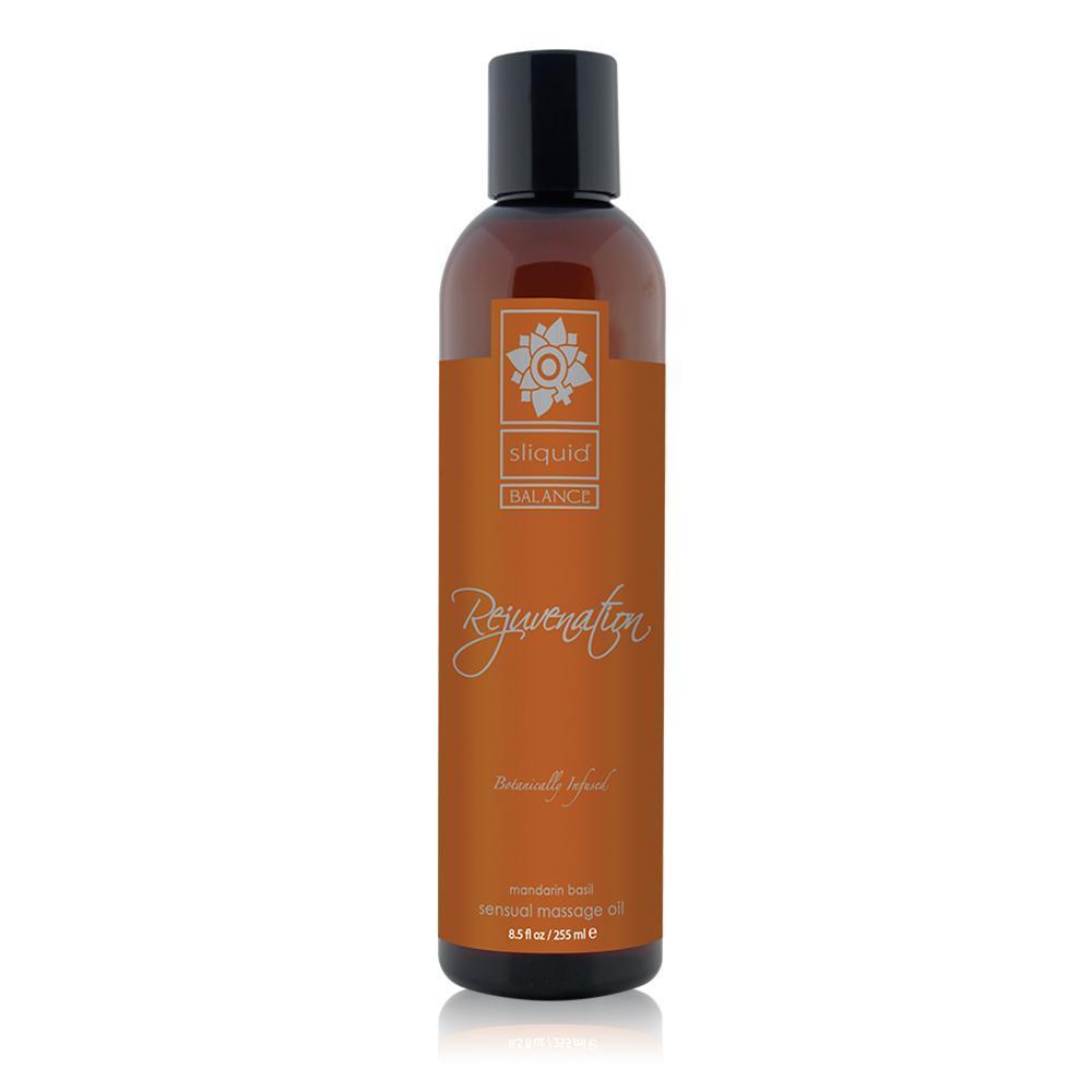 Sliquid - Balance Mandarin Basil Rejuvenation Massage Oil 8.2 oz | Zush.sg