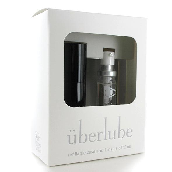 Uberlube - Silicone Lubricant Refillable Case 15ml (Black) | Zush.sg